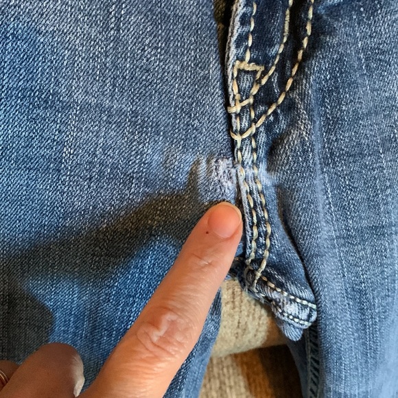 Silver Suki Surplus light wash, w fancy back pockets, sz W27/L32 - Picture 6 of 11